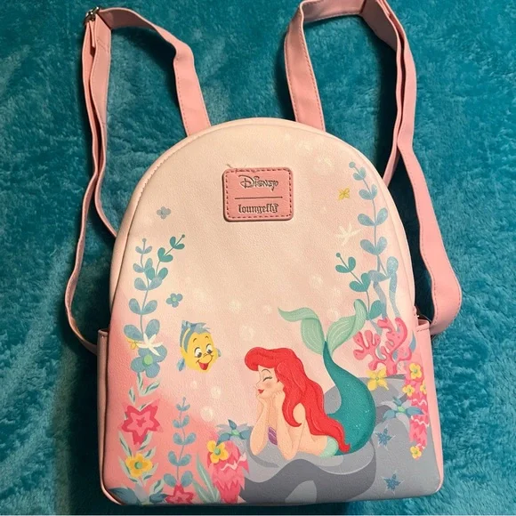 NWT Loungefly Disney The Little Mermaid Ariel Daydreaming Mini Backpack Amazon.com: Loungefly Backpack Disney - Little Mermaid  main image 2